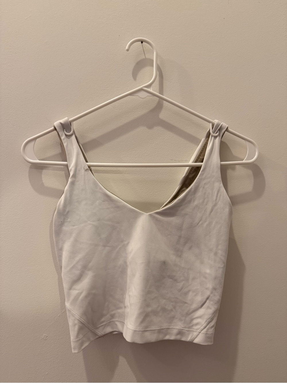 Women’s White V-Neck Tank Top